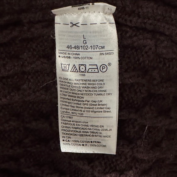 Banana Republic Maroon Knit Cowl Neck Cardigan - Picture 4 of 5